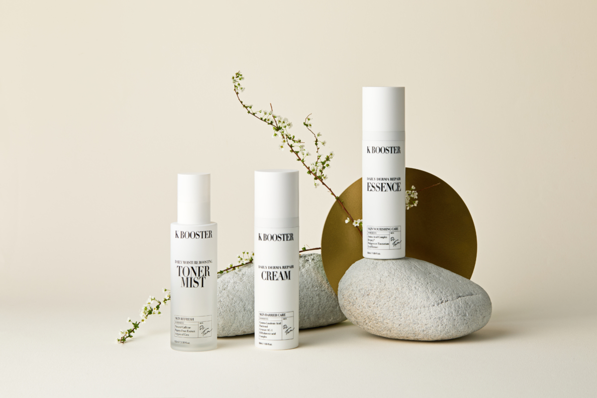 K Booster K Booster Daily Derma Repair Essence, Cream, and Sun Serum