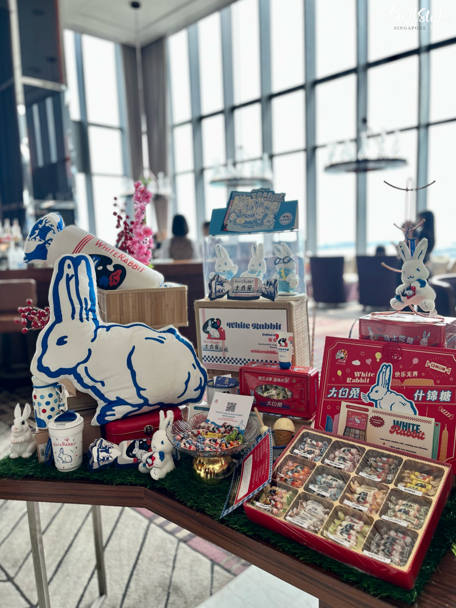 Exclusive White Rabbit–themed collectibles