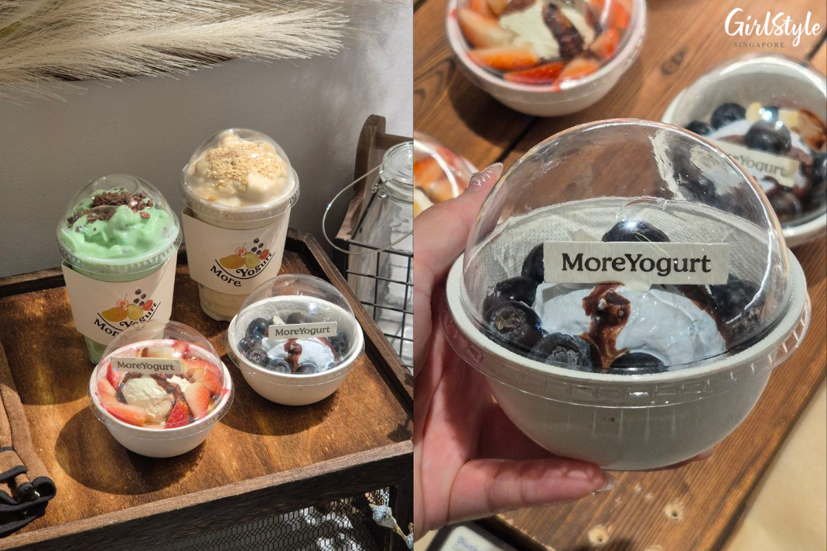 Mint Oat Chocolate Yogurt Shake ($9.70) & Banana Oat Yogurt Shake ($6.90)