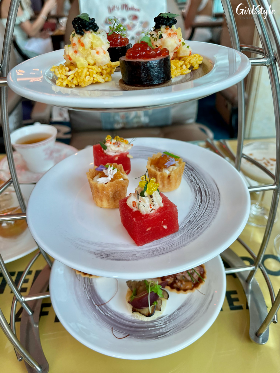 Botero-inspired afternoon tea savouries