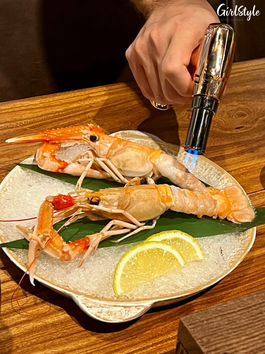 DRIM Gold Scampi with Kimchi