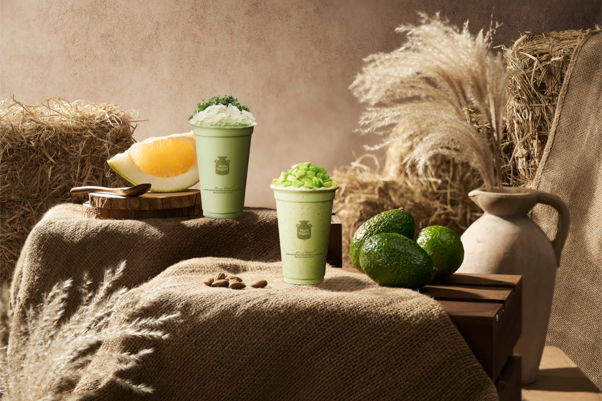 Kale Avocado Yogurt Shake and Almond Avocado Yogurt Shake