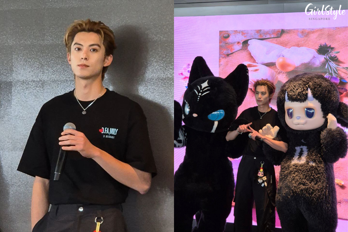 Dylan Wang at his Singapore Press Conference