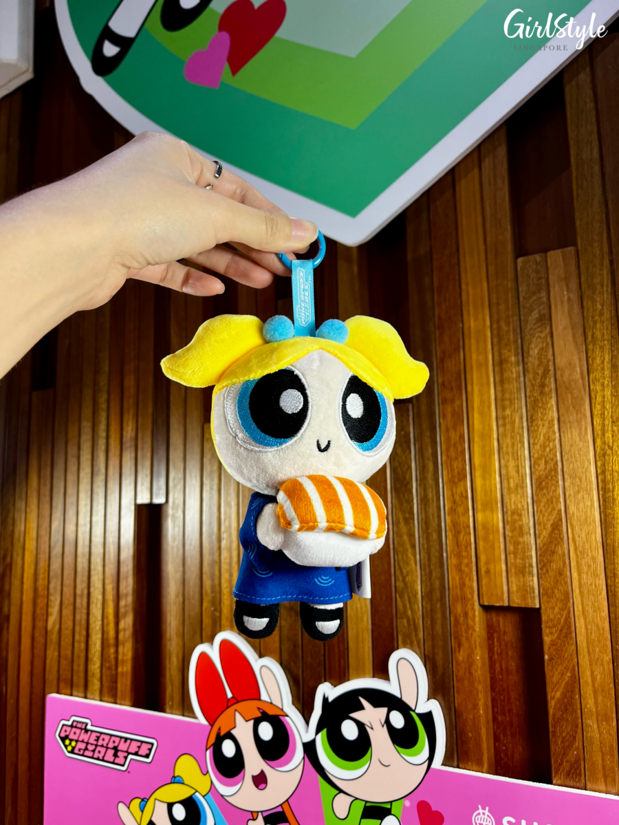 Sushi Express x The Powerpuff Girls Plush Keychain - Bubbles