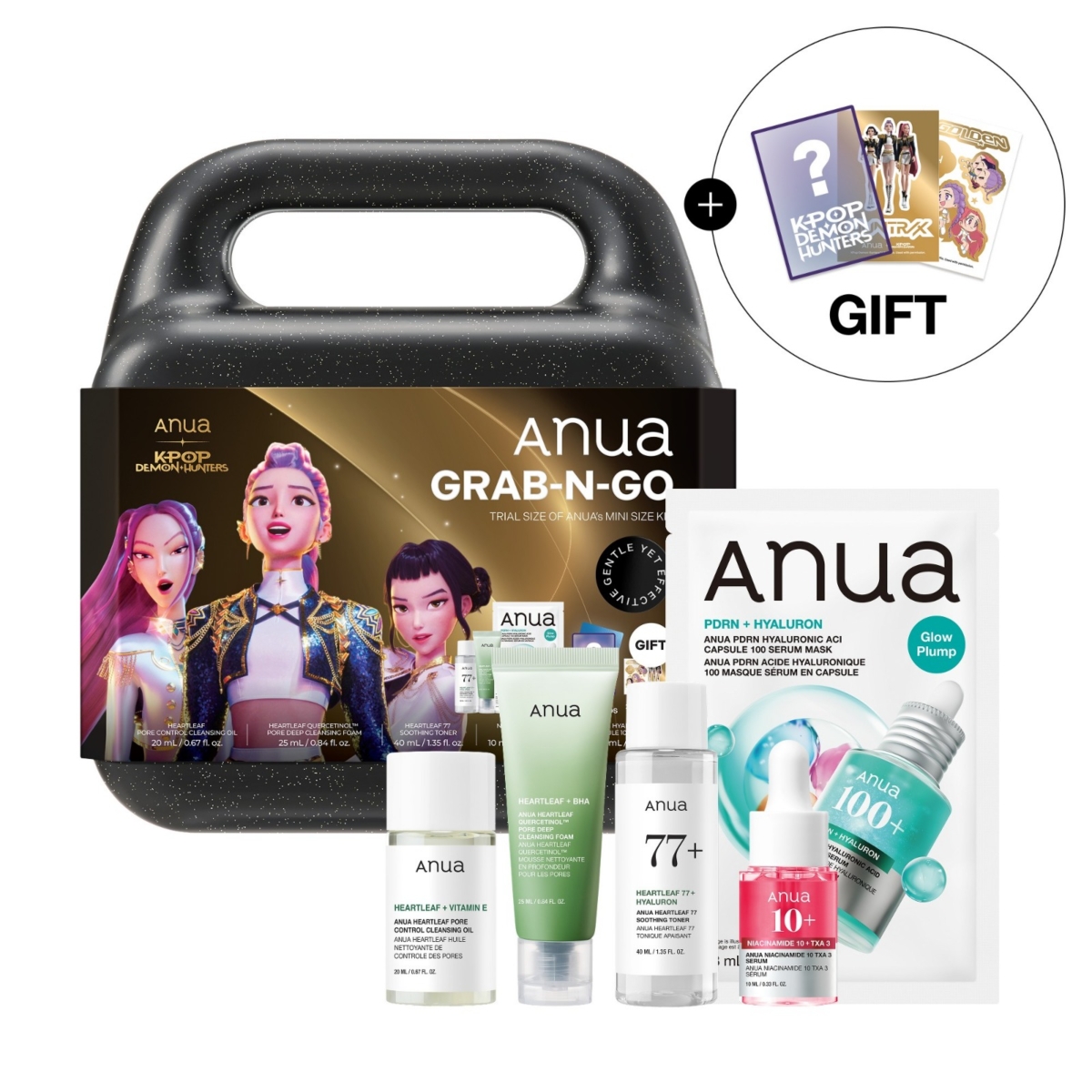ANUA x K-Pop Demon Hunters Grab-N-Go Set