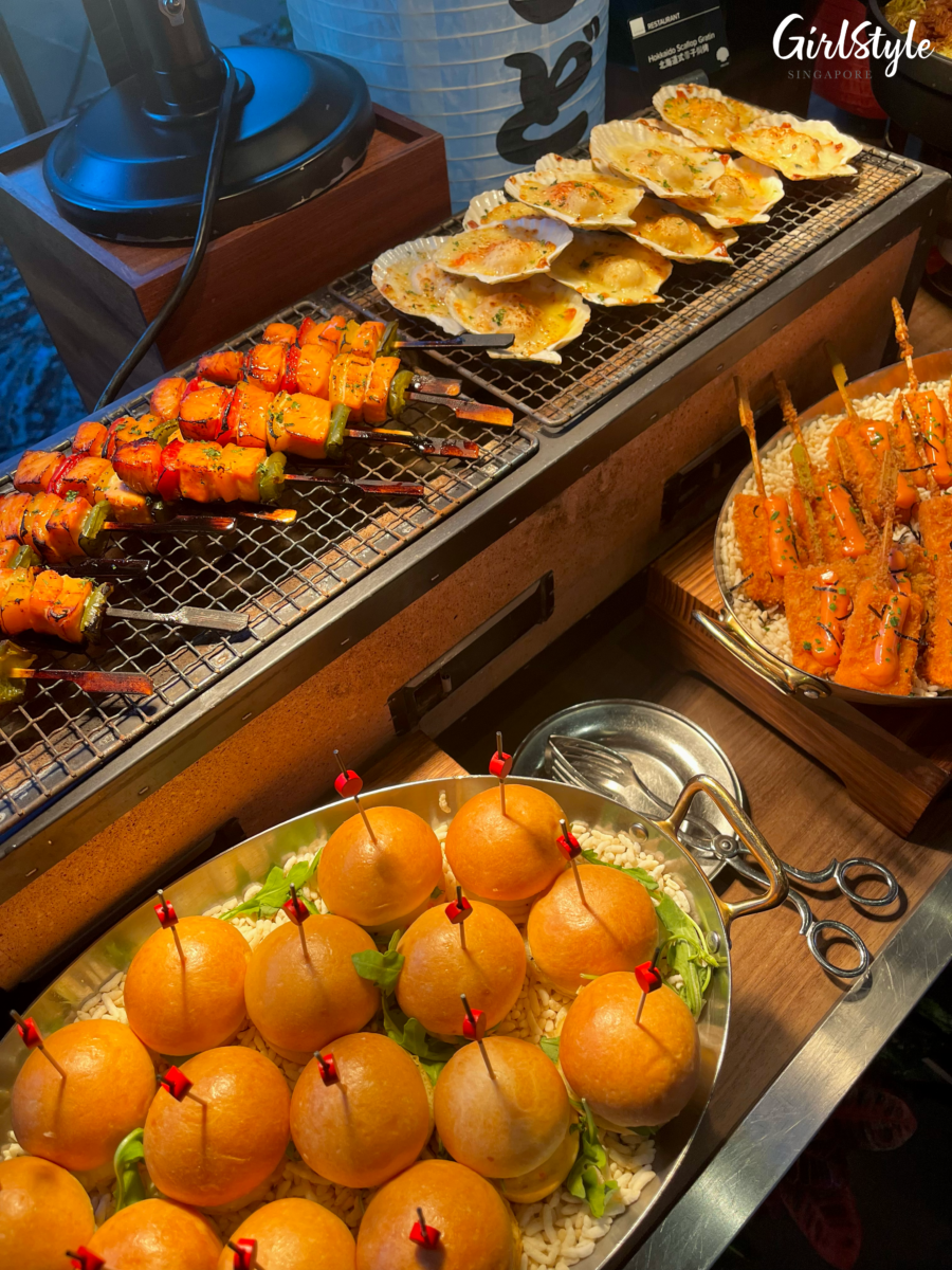 Hokkaido Treasures of the Sea buffet spread