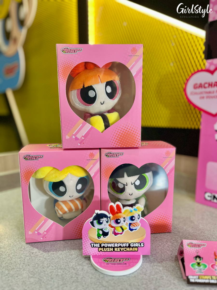 Sushi Express x The Powerpuff Girls Plush Keychains
