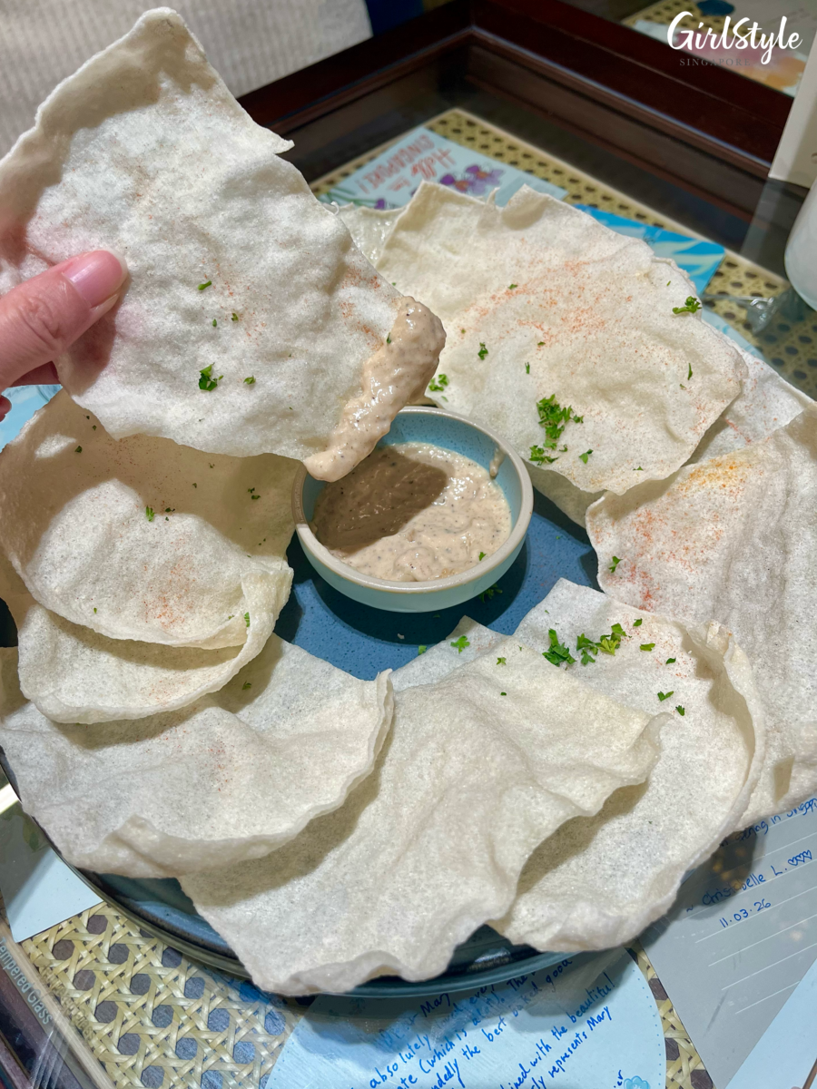 Cassava Chips with Onion Dip