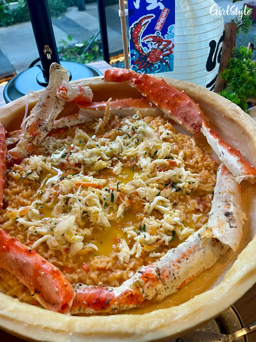 King Crab Parmesan Wheel Risotto