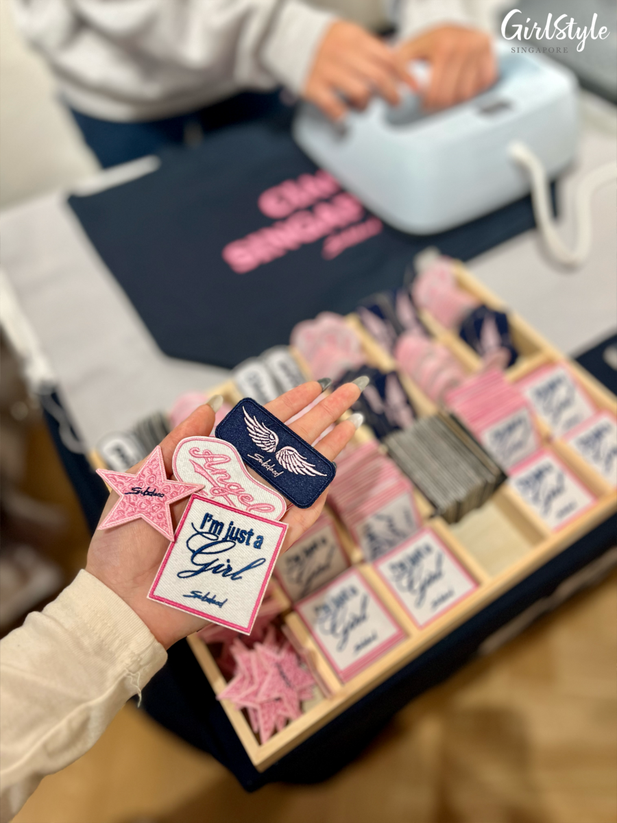 Subdued tote bag iron-on patches