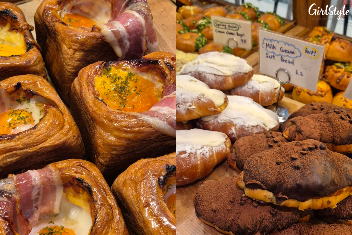 Baked goods selection