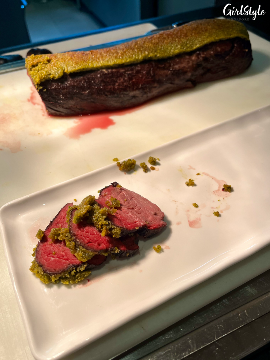Slow-roasted Pistachio Panko Crusted Beef Tenderloin
