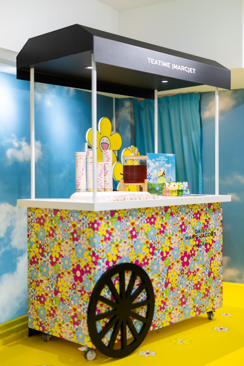 Teatime Mar(cet) Cart at the Marc Jacobs Daisy Murakami Pop-up - Yellow Zone