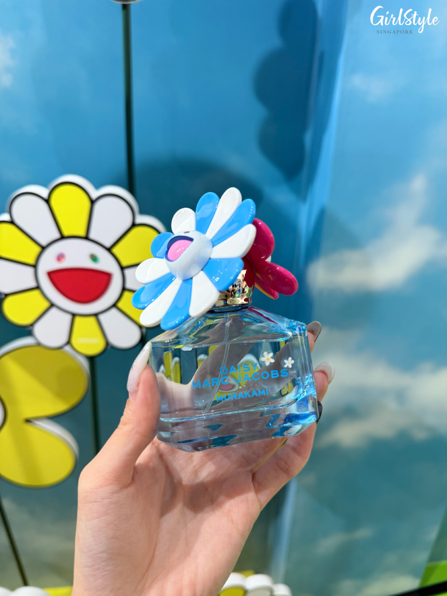 Fragrance bottle painting at the Marc Jacobs Daisy Murakami Pop-up