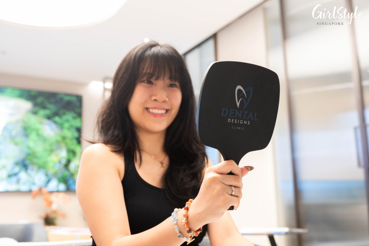 Admiring my Smile Trial teeth