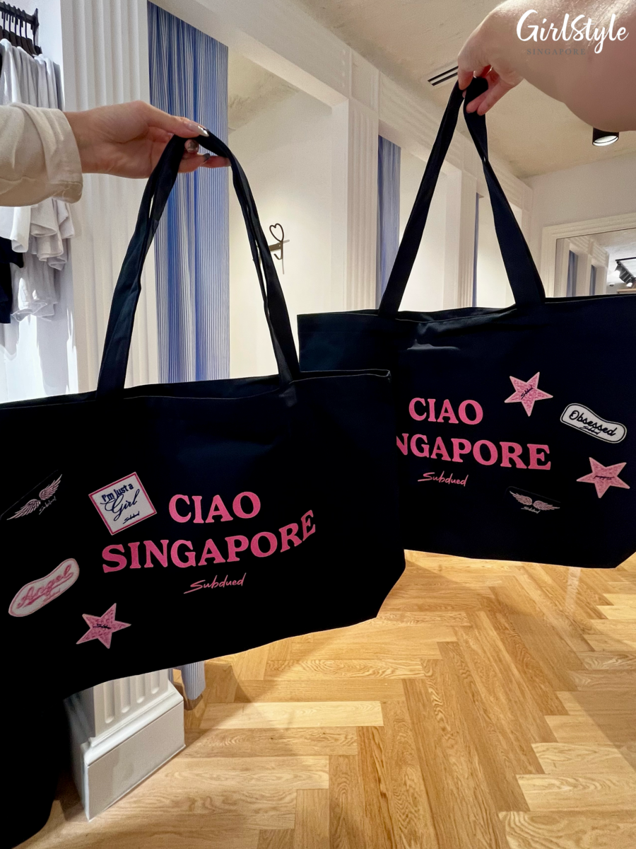 Free personalised Subdued tote bags at Wheelock Place3