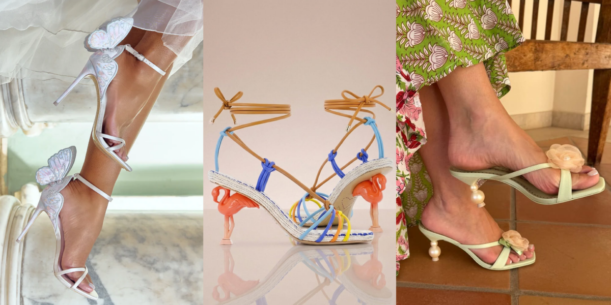 Sophia Webster Chiara Sandal, Flo Copacabana Mid Sandal, Rosette Mules