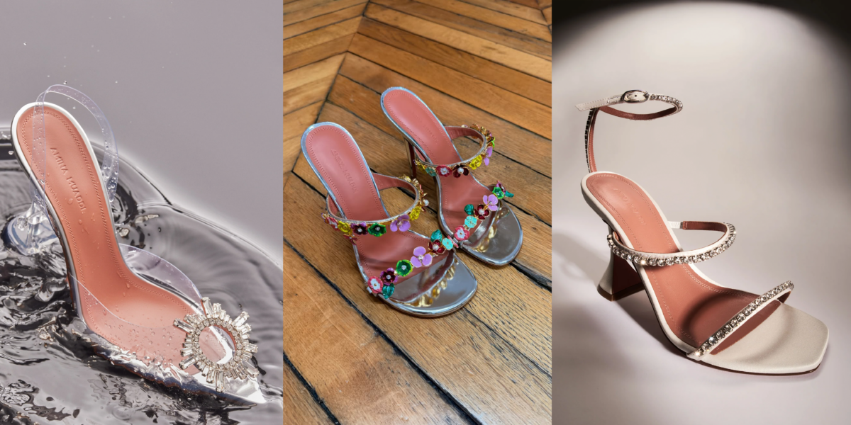 Amina Mauddi Begum Glass Sling, Cruise 2026 collection, Gilda Sandal 95 