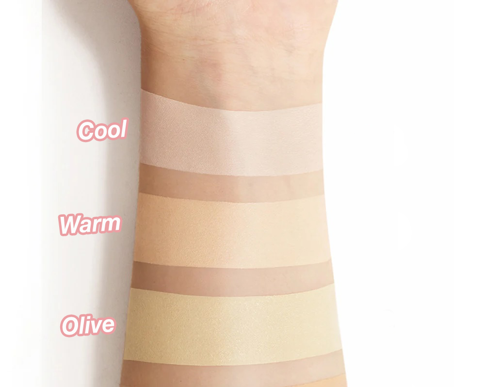 Comparison between cool warm and olive skin