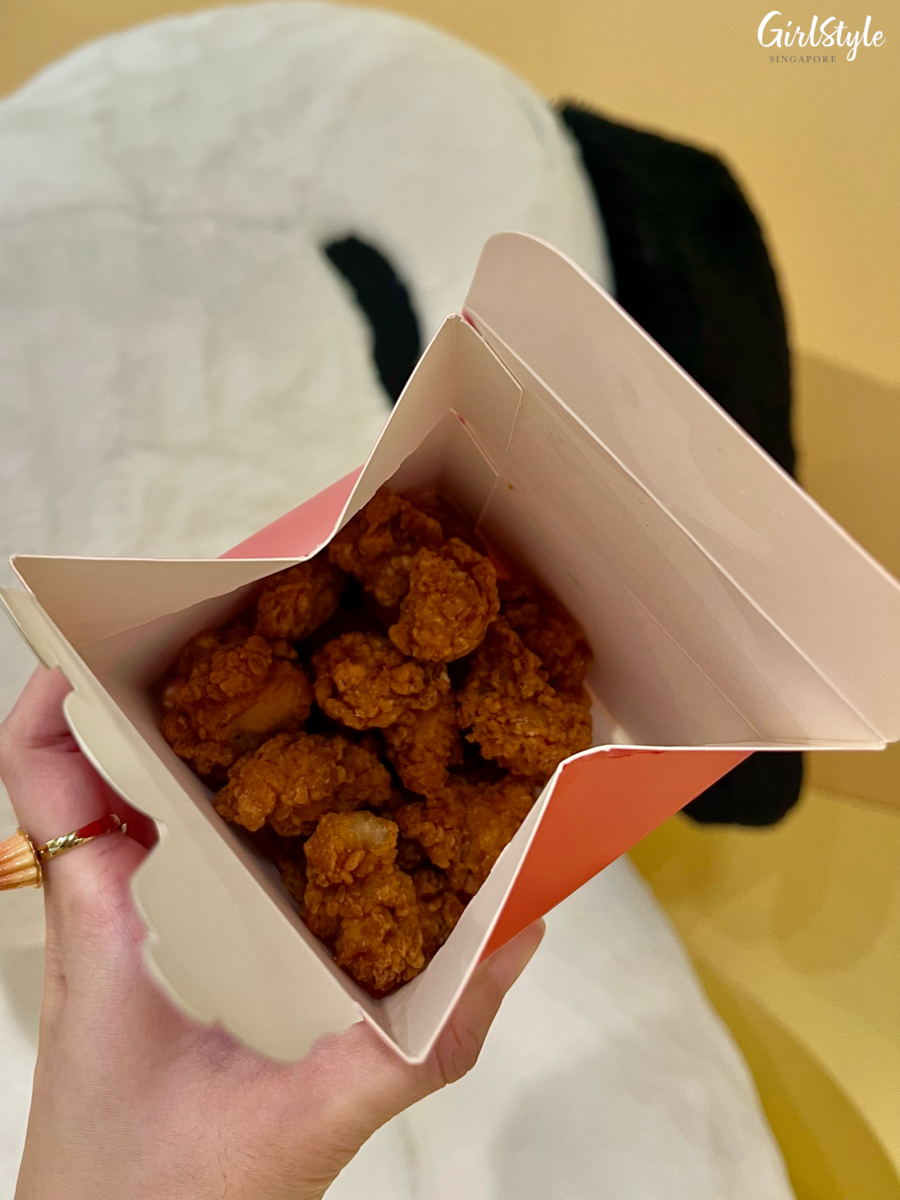 Popcorn Chicken at the Snoopy Café at WEAVE