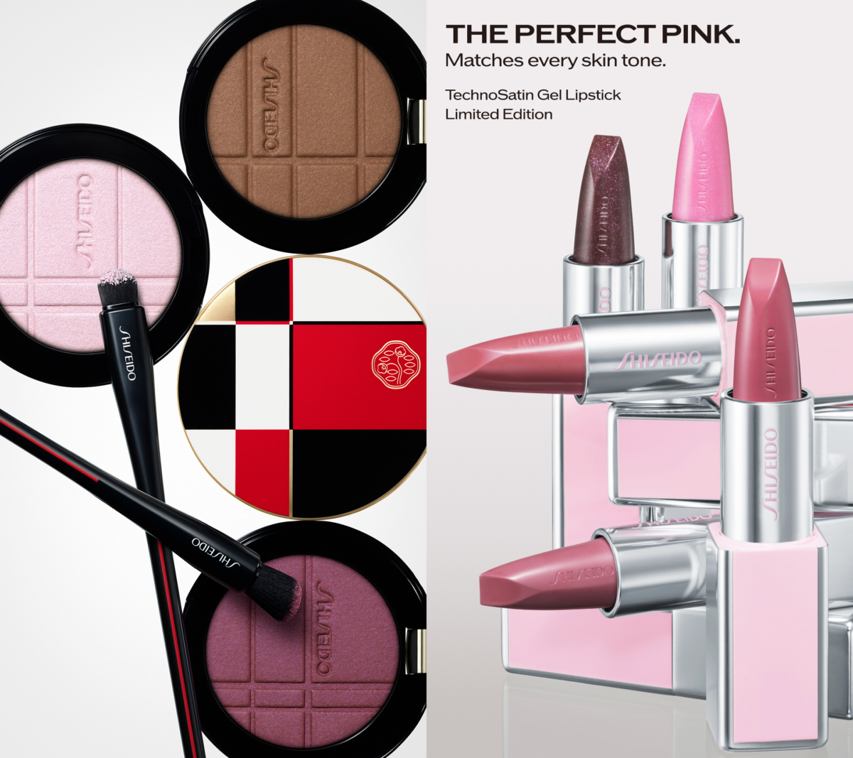 SHISEIDO Colour + Glow Enhancer and limited-edition TechnoSatin Gel Lipsticks