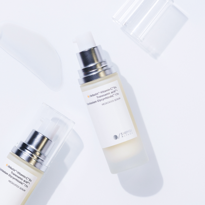 Arbutin + Vitamin C 5%, Tranexamic Acid + Dipotassium Glycyrrhizate 1.1% Medicated Serum