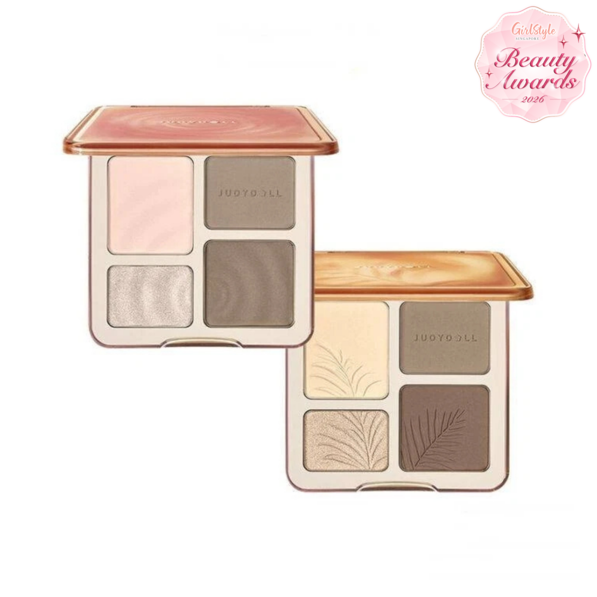 Judydoll 2 IN 1 Highlighter Contour Palette