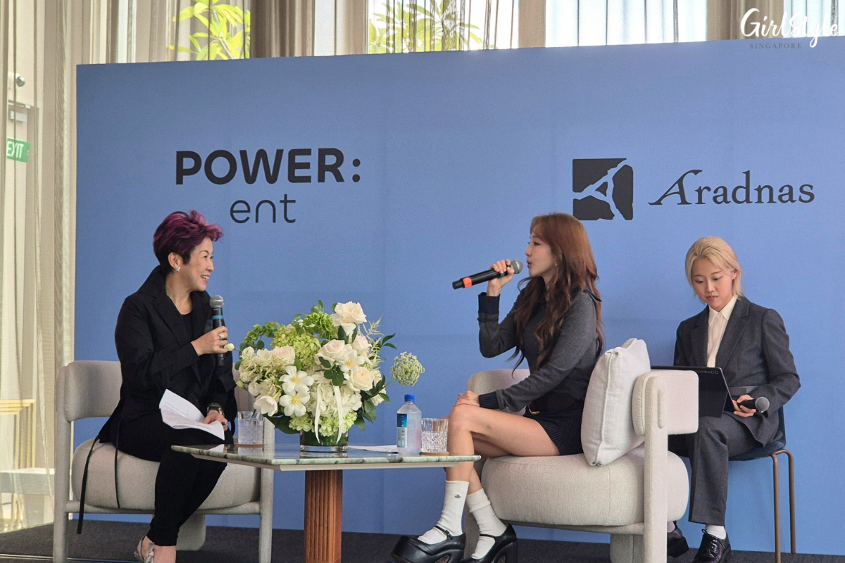 Sandara Park at her Singapore press conference