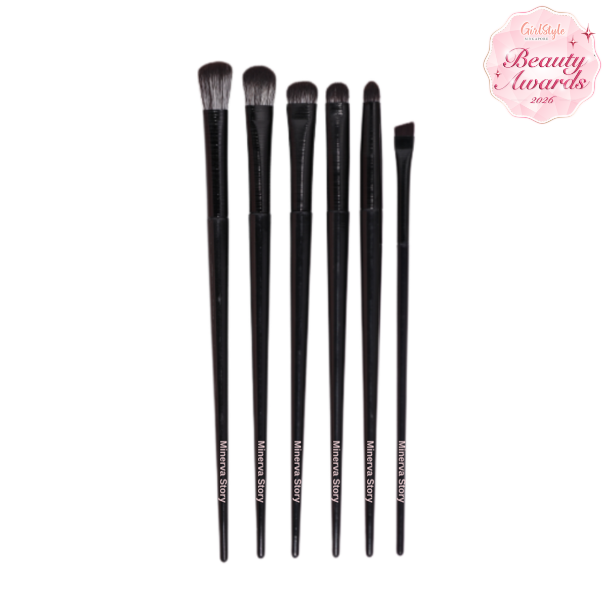 Minerva Story Ebony Black Eyeshadow Kits 6pcs