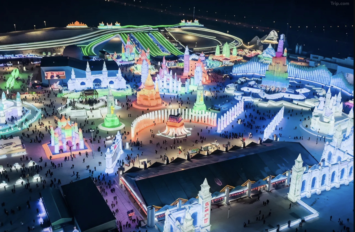 Snow and ice amusement park