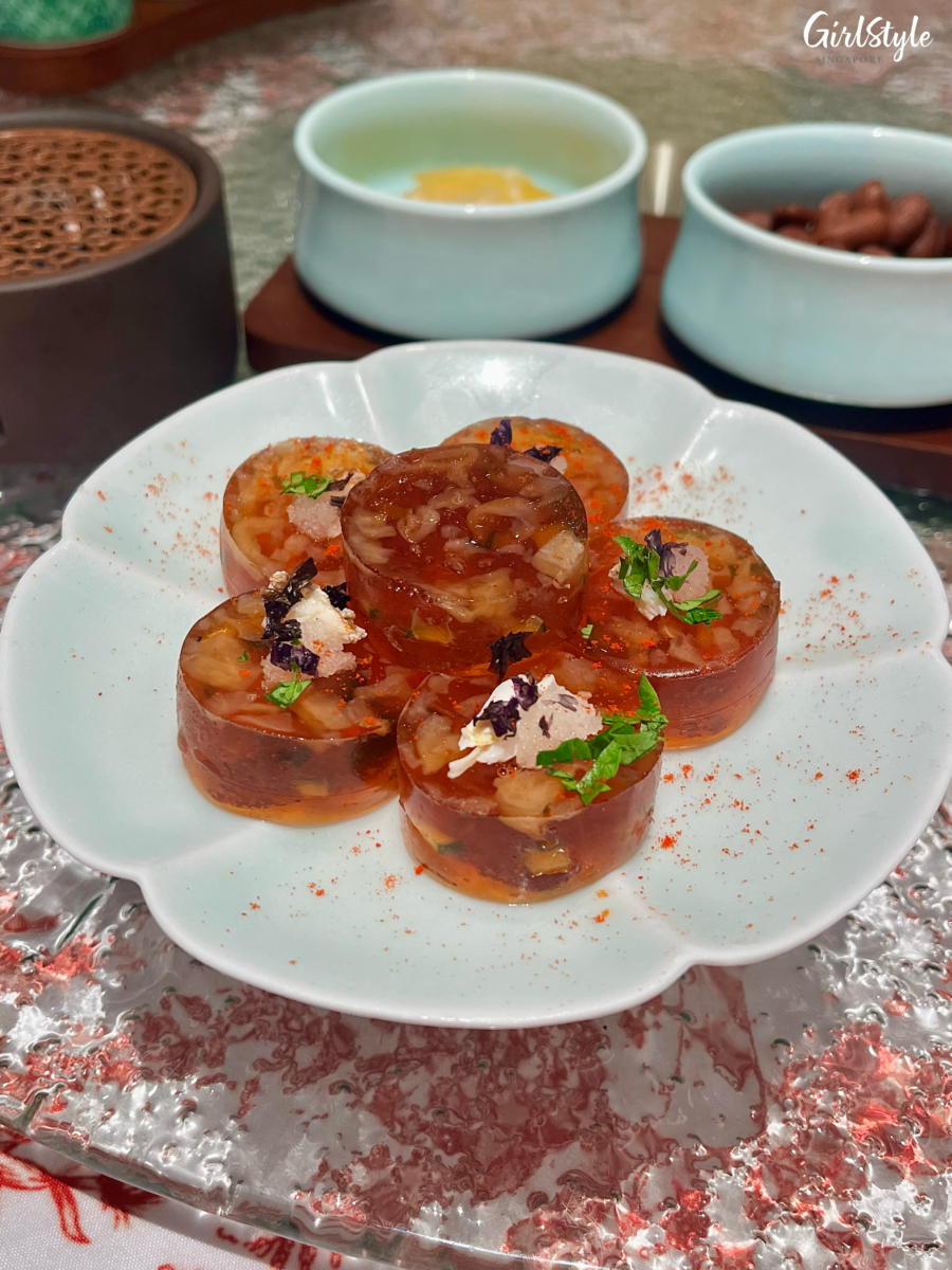 Aged Yongchun Vinegar Jellyfish Terrine at Beng Hiang
