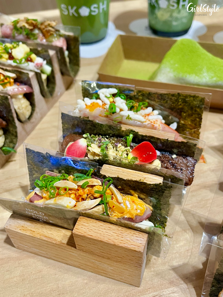 3 hand roll set at SKOSH Scotts Square