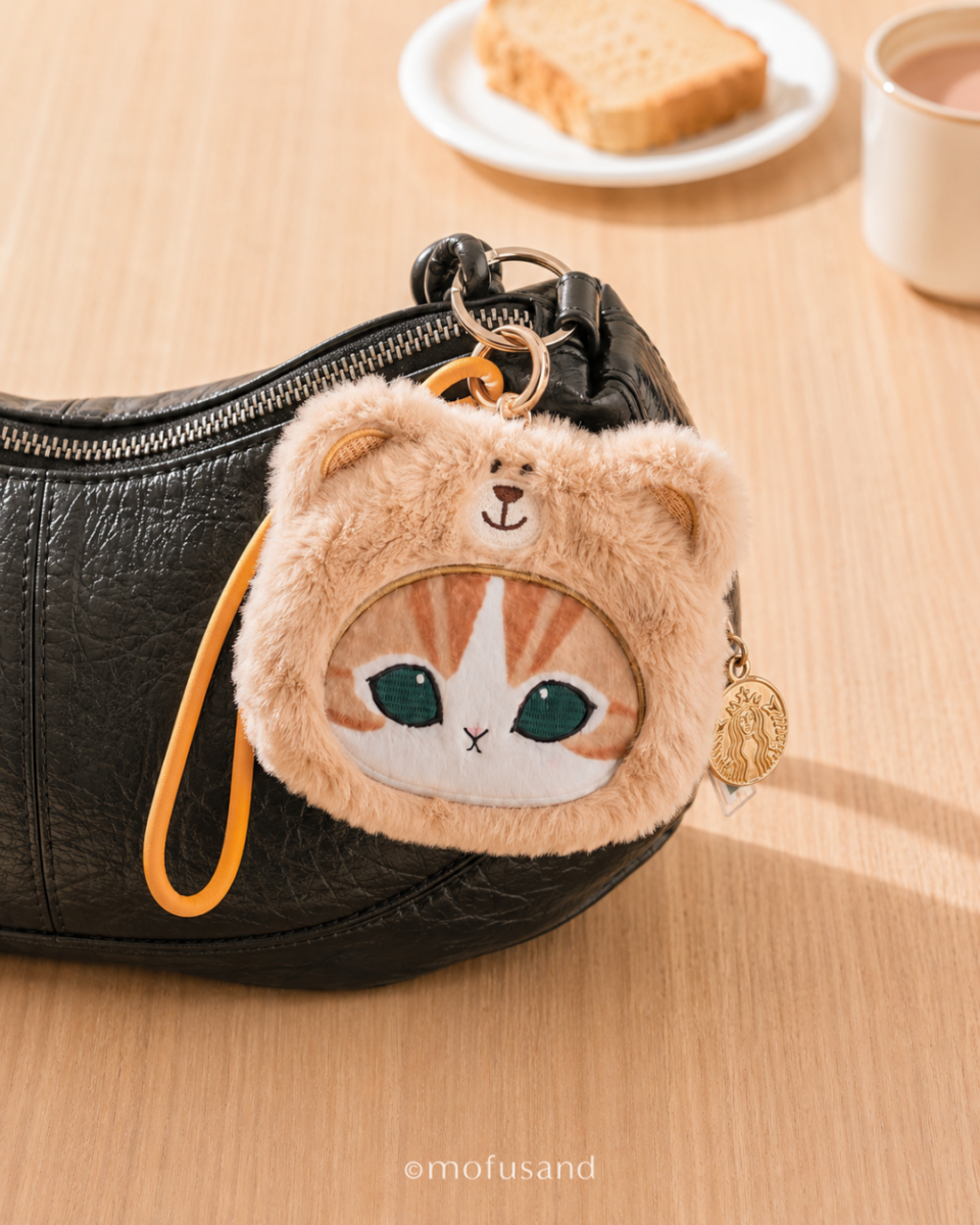 Mofusand + Starbucks Ginger Cat Wristlet Pouch