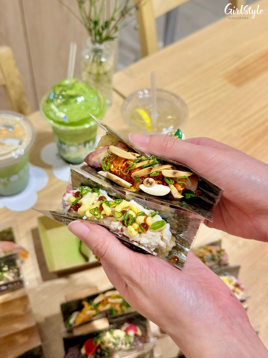 torched octopus and snow crab hand rolls at SKOSH Scotts Square