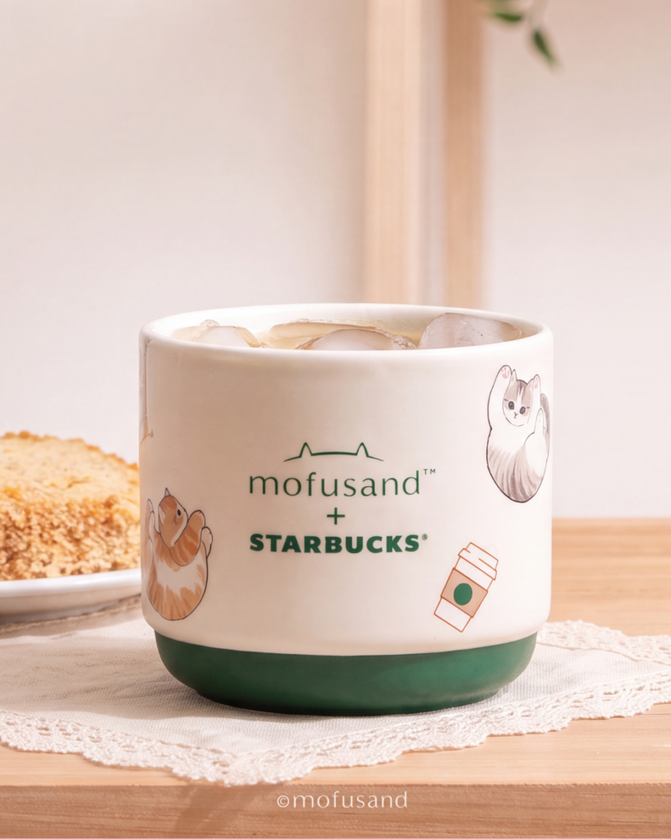 Mofusand + Starbucks Classic Green Ceramic Mug 12oz