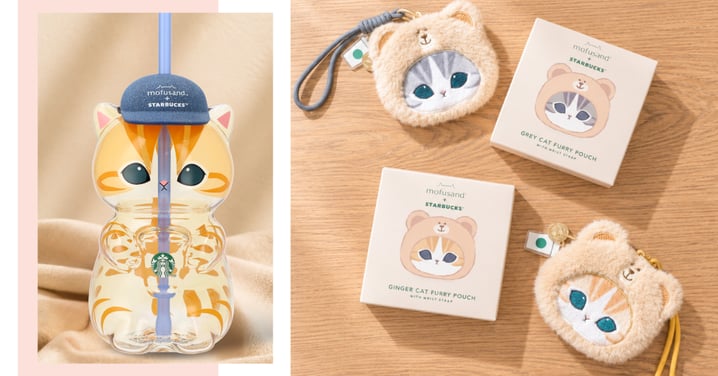 Starbucks Singapore Unveils A New Mofusand Collection Including Cat-Shaped Cold Cups & Blind Boxes
