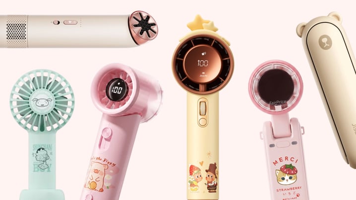 6 Cute Portable Fans For Singapore’s Hot Days Ft. JISULIFE x POP MART, Mofusand & More
